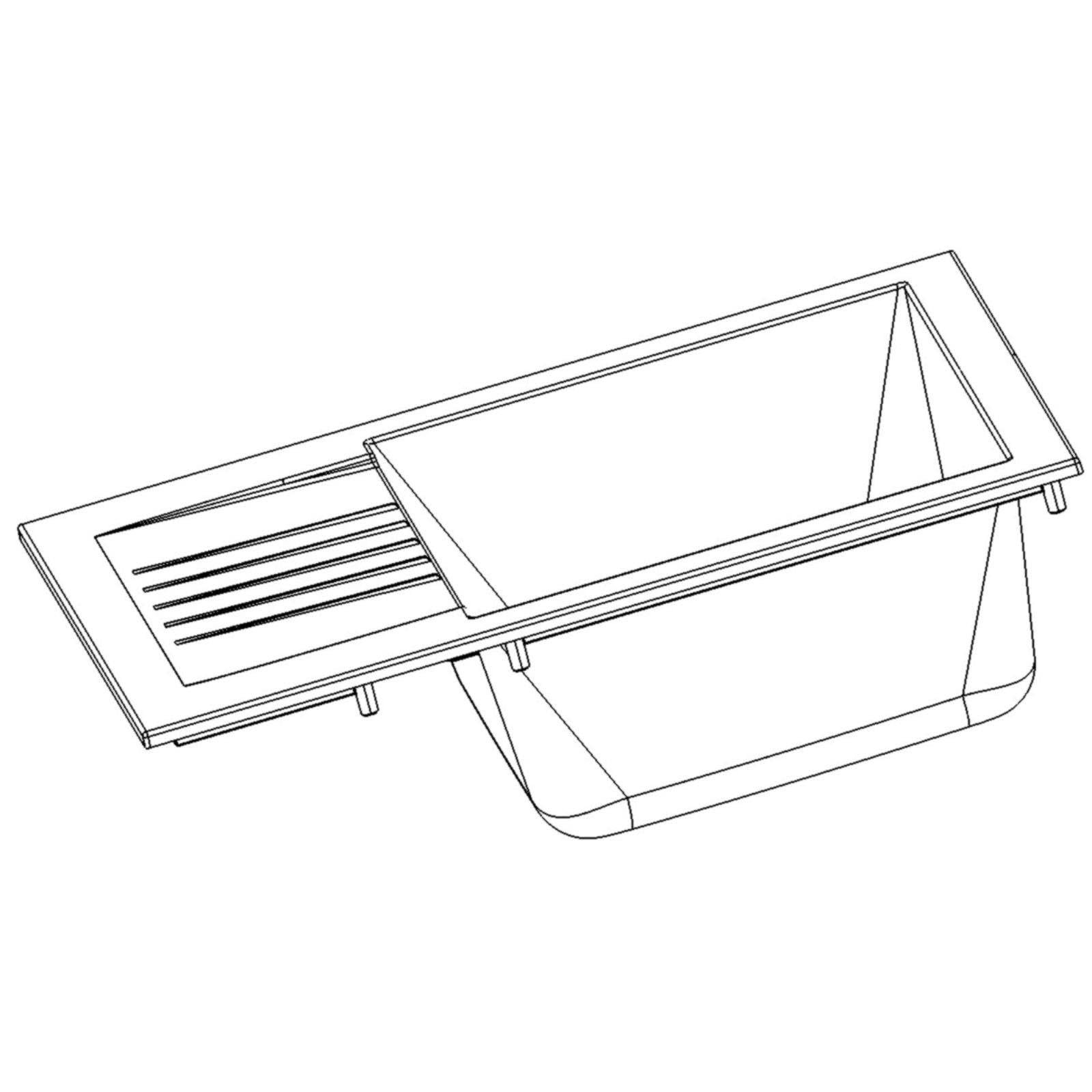 LD65BL Fregadero Negro 1 Seno con Escurridor Composite BIO