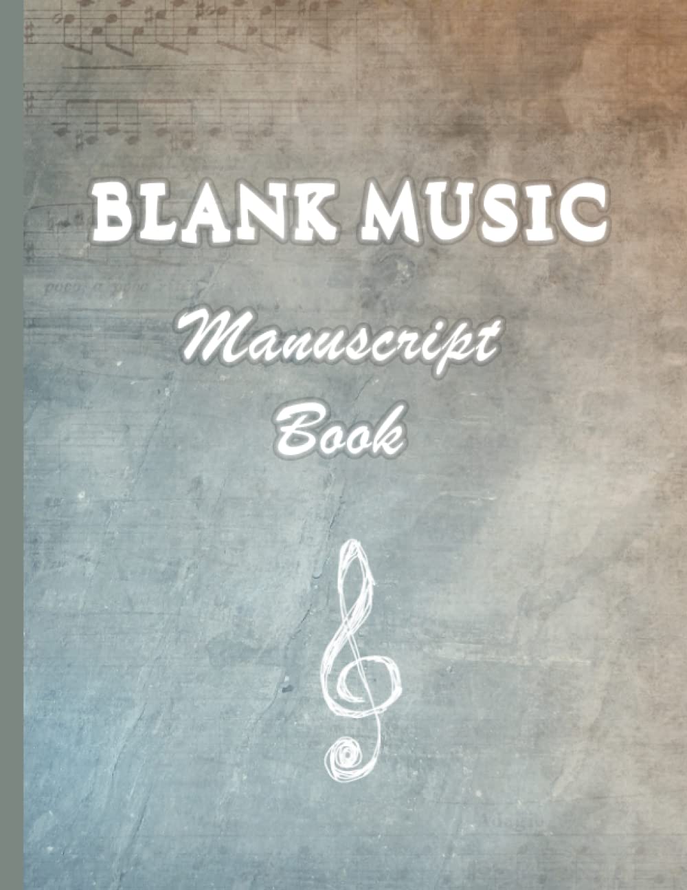 Blank Music Manuscript Book A4 size: Wide Staff music for songwriters |12 Staves Per page - 100 pages (8.5”x11”)