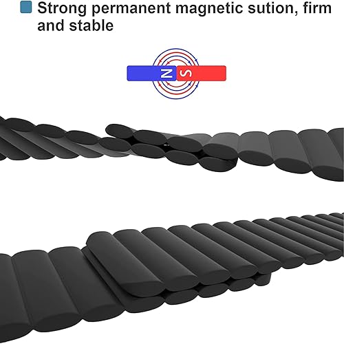 Miniatura 3 de Correa de reloj magnética, correa de reloj de silicona de 0.787 pulgadas, 0.866 pulgadas, correa de reloj inteligente, pulsera de liberación rápida,