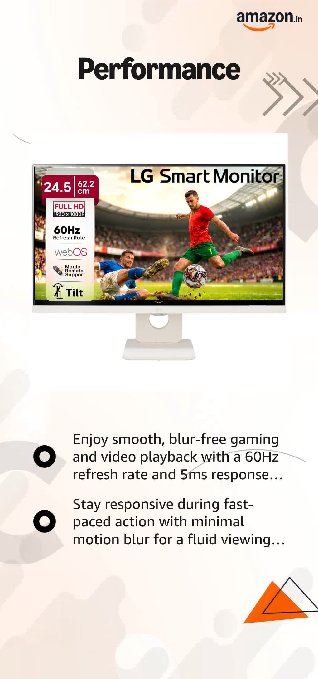 LG 25SR50F 62 cm (25 Inch) Full HD (1920x1080) IPS Smart Monitor