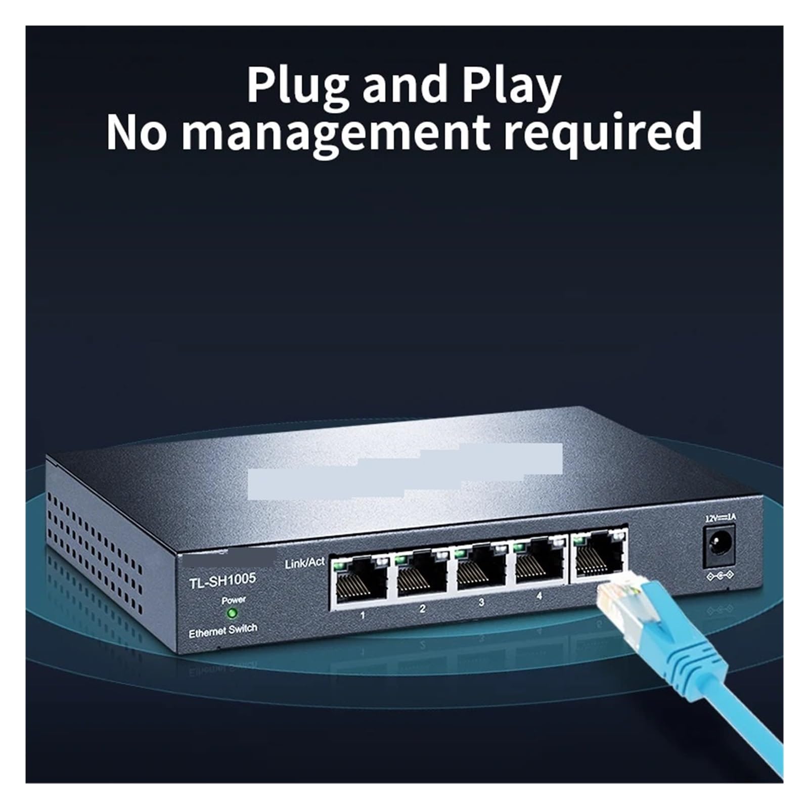 Conmutador de red, Conmutador Ethernet De 5 Puertos, 2,5G, 2,5GBASE-T, Conmutador De Red RJ45, Concentrador De Red And Play, Divisor De Internet,Confiable