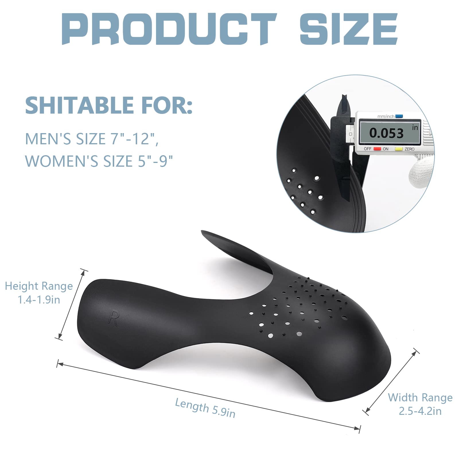8 Pares Escudo de Zapatos -Protectores para Zapatillas de Deporte, Arrugas de Zapatos Antiarrugas, Prevenga Hendidura del Pliegue del Calzado Deportivo