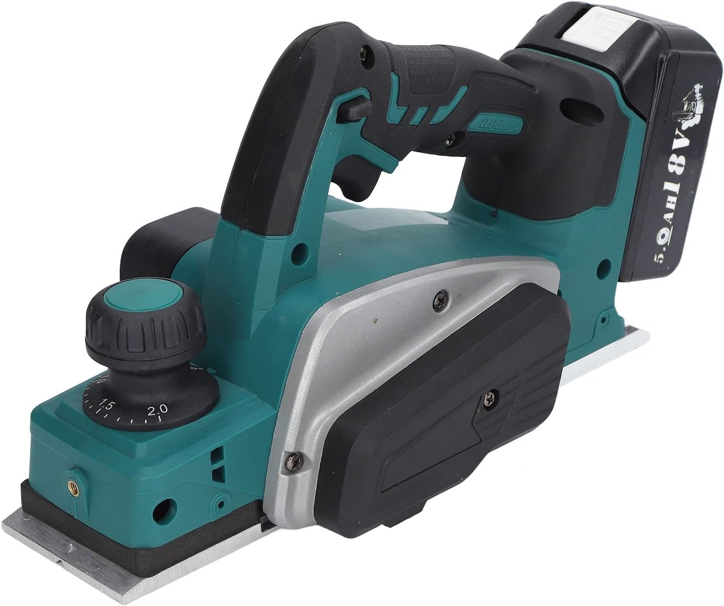 Cordless Electric Planer, Electric Planer Cordless Woodworking Hand with Soft Grip for Home Furniture 18V 12000RPM, Hardwareplaner