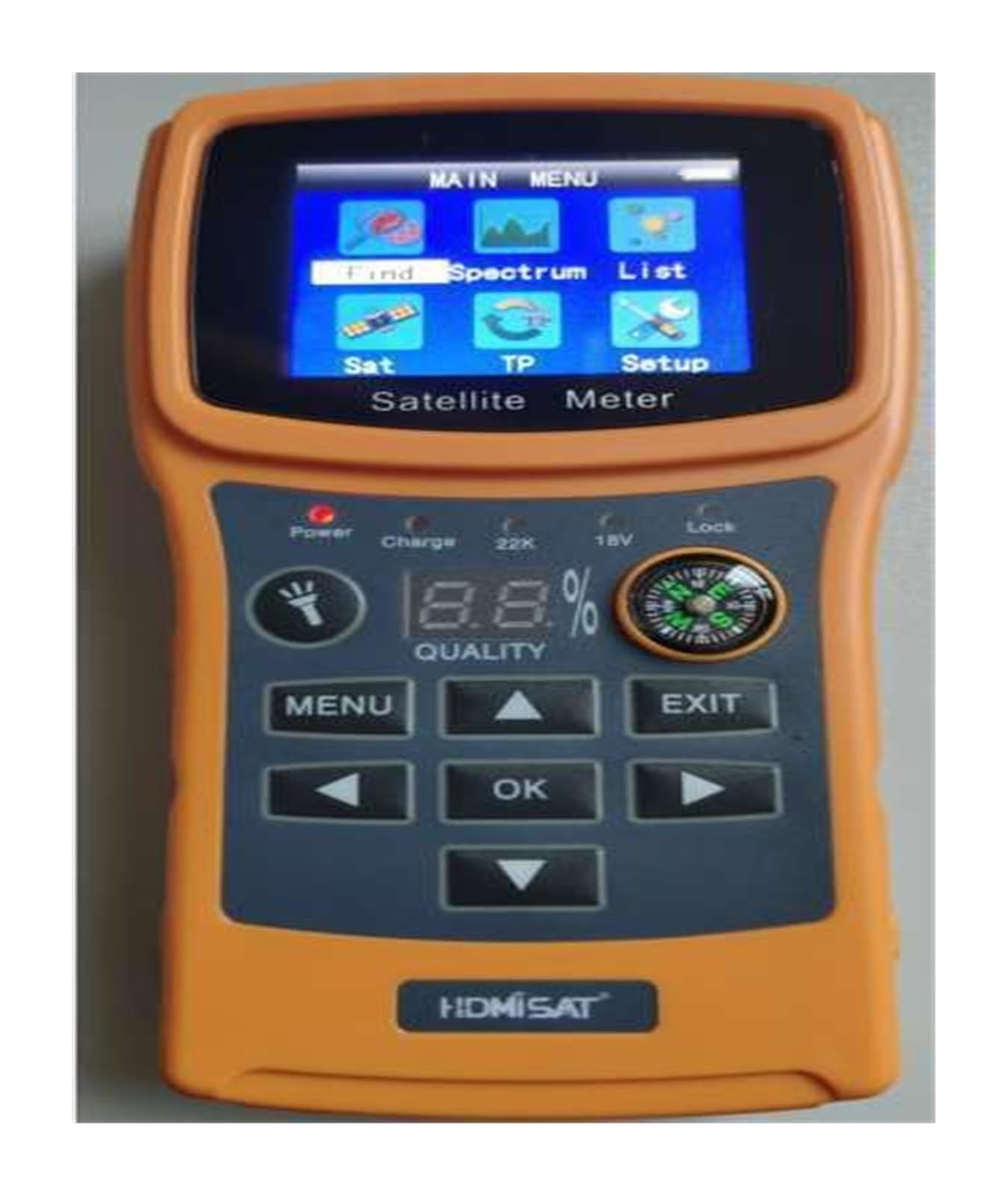 Recherche de Satellites, Détecteur de Satellite SF-710 for récepteur télévision par, écran Couleur DISEqC1.0 avec USB/Boussole, Prise en Charge du Compteur DVBS/DVBS2