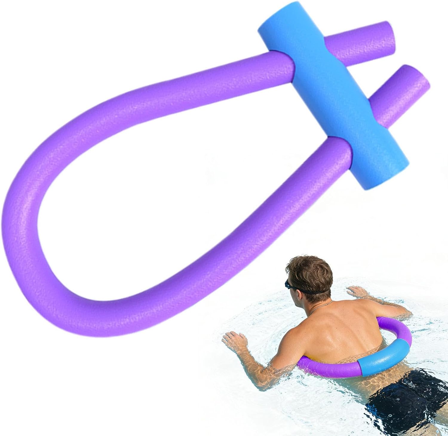 Pool Noodles,Inflatable Multi-Purpose Foam Soft Floats with Connector,Pool Noodle Connectors - for Kids Adults Women Sports Fitness Workout Training Travel Summer Beach