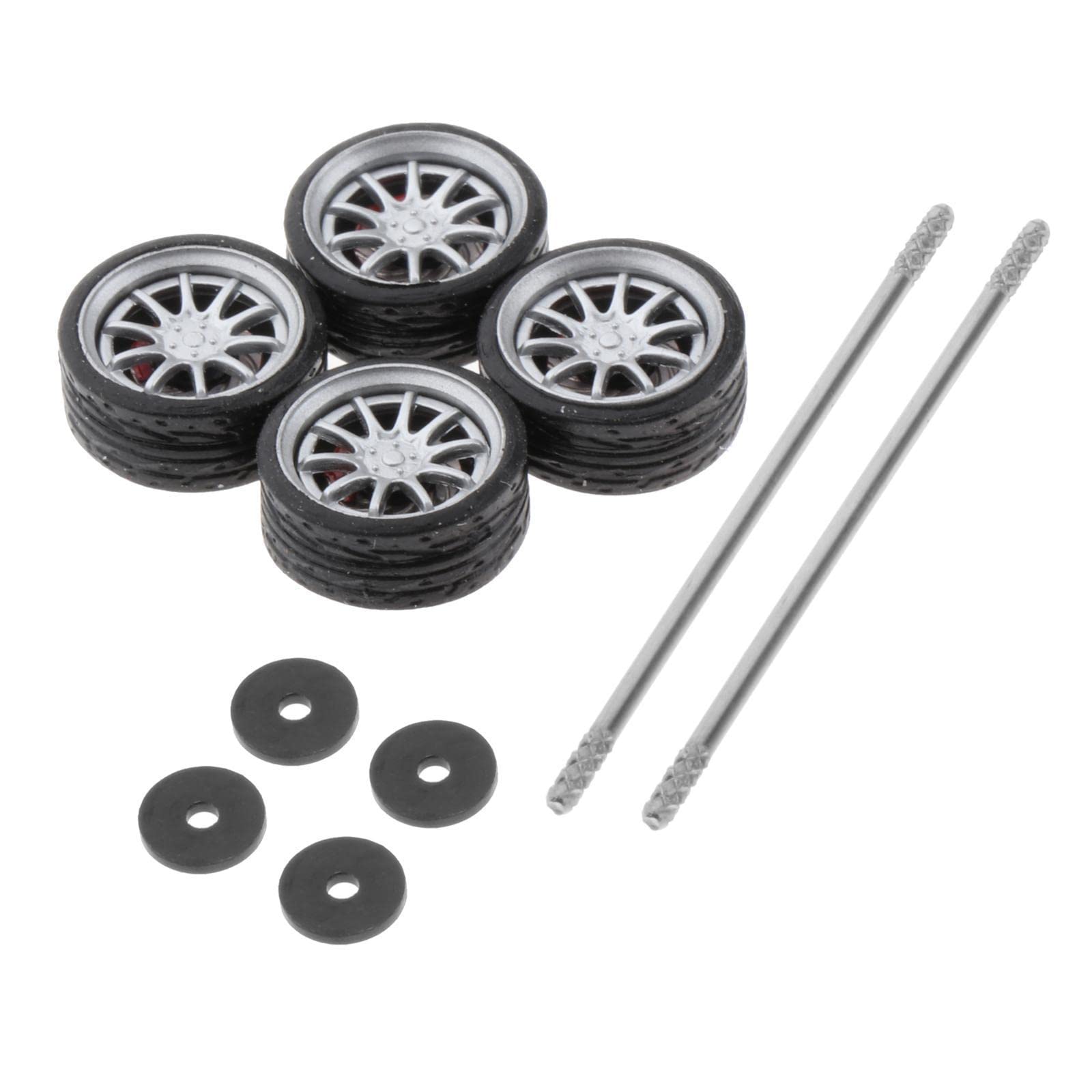 QUR 10 Sätze 1/64 Gummireifen – Offroad-Reifen 18,3 Mm Für RC-Modelle, Abnehmbar, Farbe Zufällig