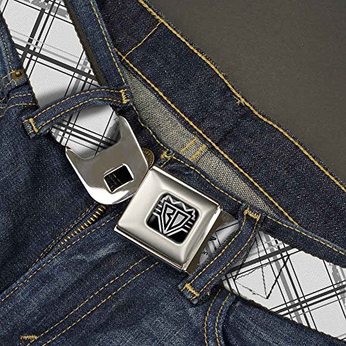 Cinturón con hebilla de seguridad Buckle-Down resistente a cuadros X vintage 2