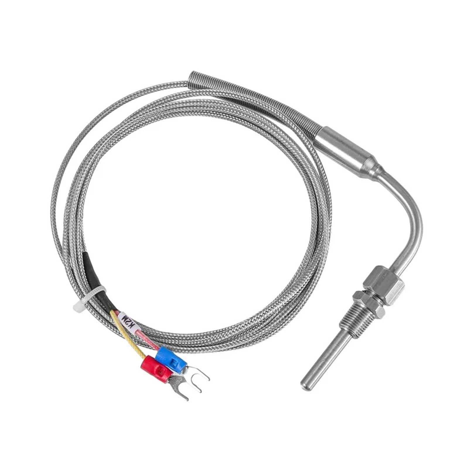 Sonda móvil de acero inoxidable tipo K con sensor de temperatura termopar 1M/2M/3M/4M/5M Cable para controlador de temperatura (cable 4M)