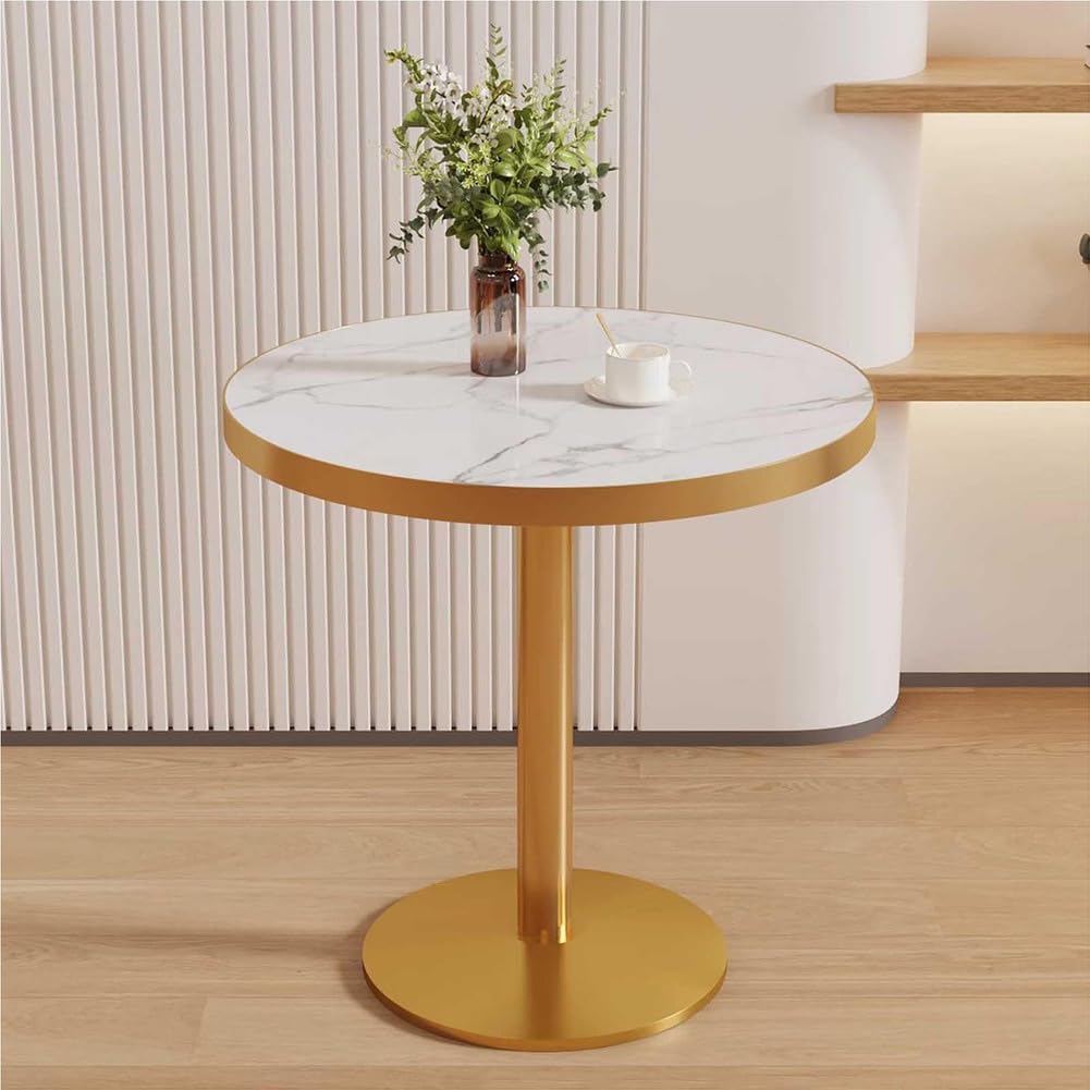 Table de salle à manger ronde - Design contemporain pour salon, cuisine, bureau à domicile, pour 2 à 4 personnes