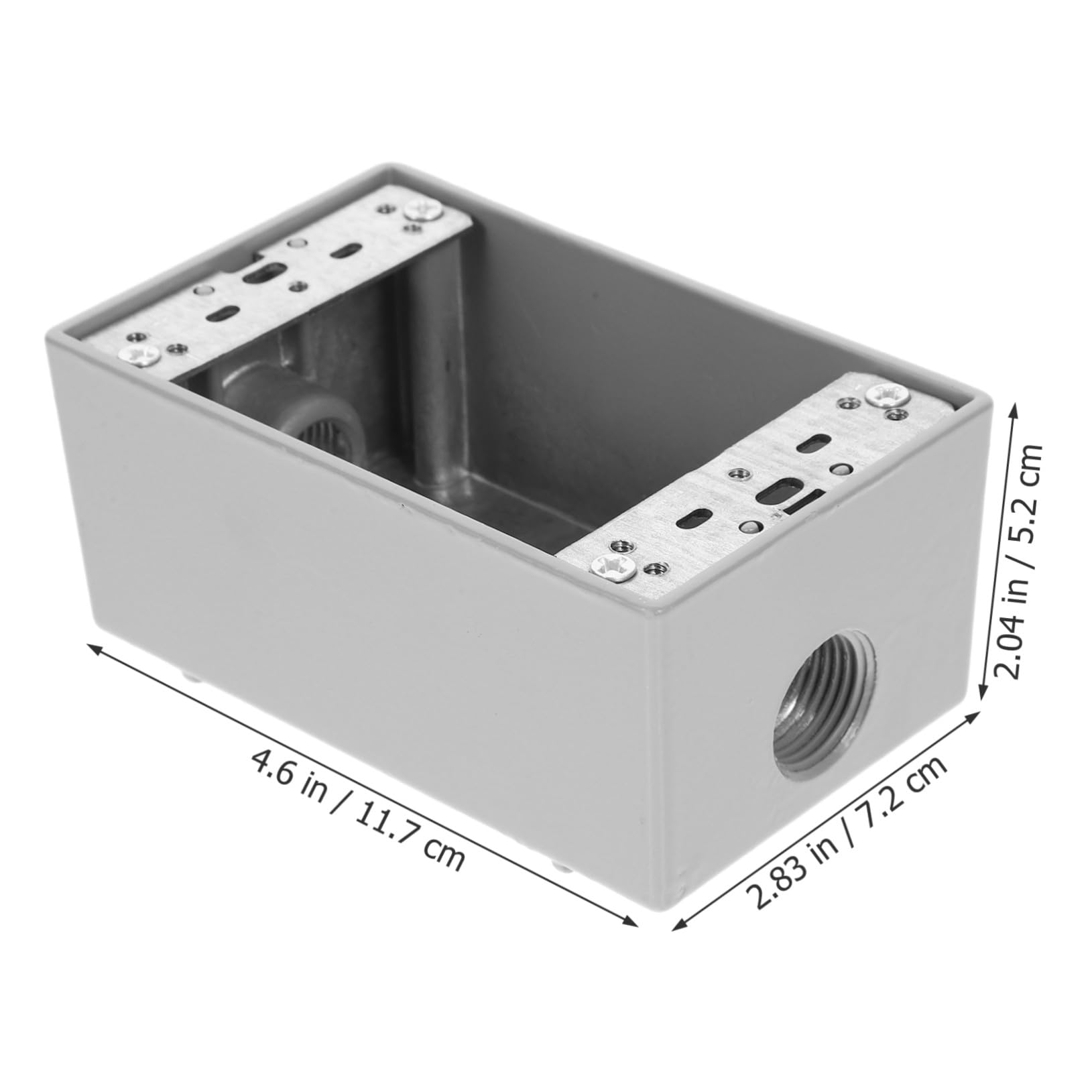 jojofuny 4pezzi Scatola Elettrica Per Esterni Outlet Box Senza Coperchio Installazione Facile Resistente Alle Intemperie Per Ambienti Commerciali e Residenziali