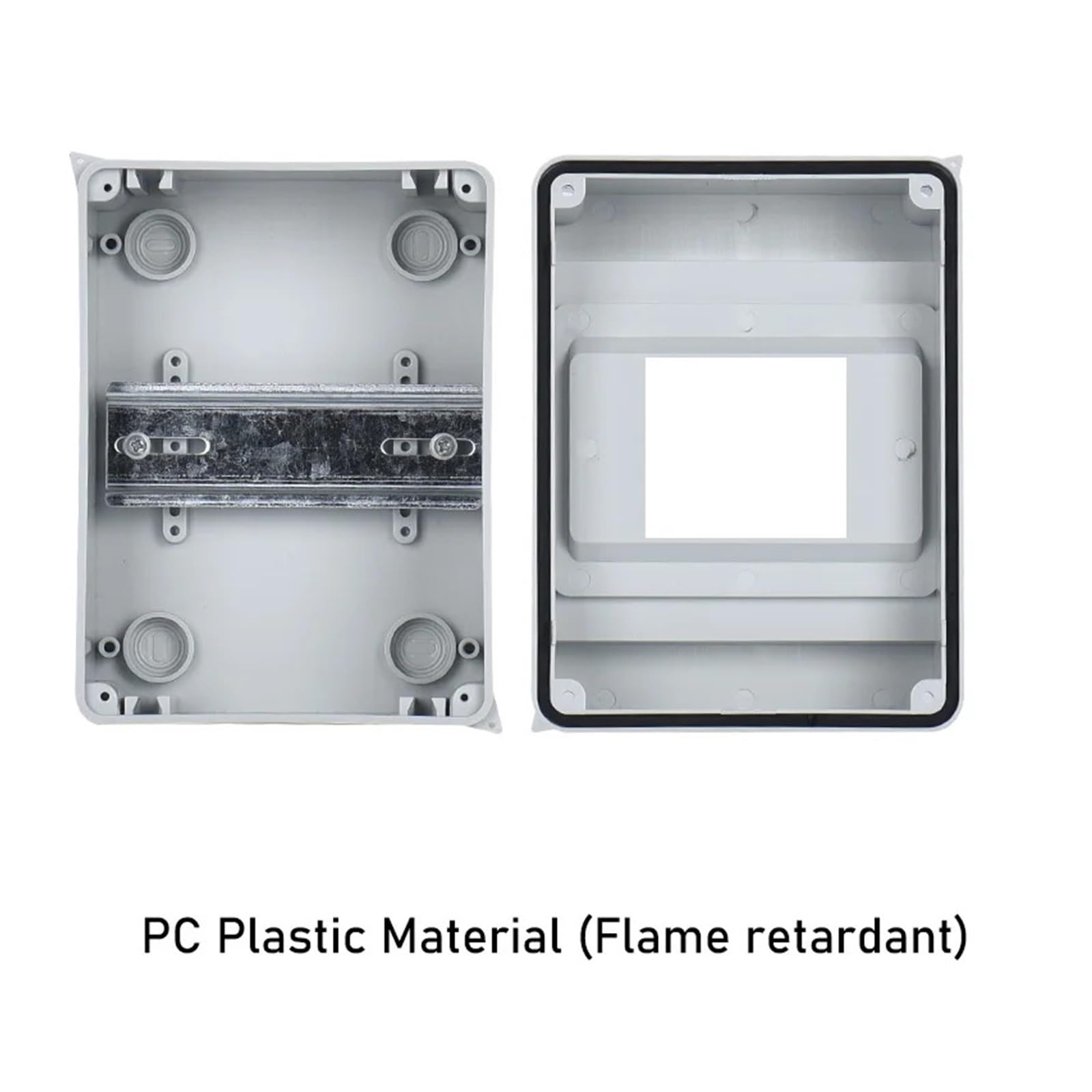 Scatola di Giunzione di Progetto in plastica, Scatola di distribuzione 1/2/5/6/8/12/15/18/20/24 Vie IP65 MCB Pannello Elettrico Esterno in plastica Trasparente(15ways)