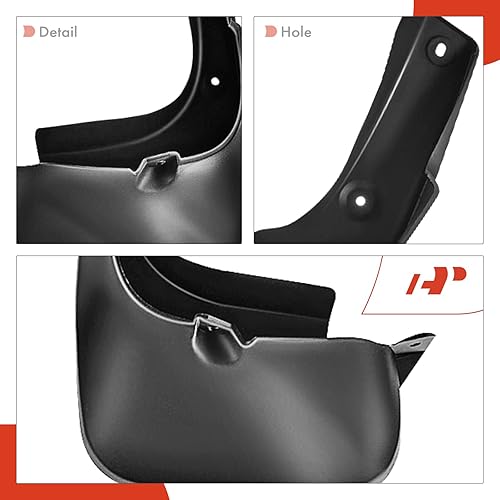 Miniatura 7 de A-Premium Juego de 4 unidades de guardabarros con accesorios compatibles con Lexus RX350, RX450H, clase RX, 2010-2015, pedal sin llave, delantero