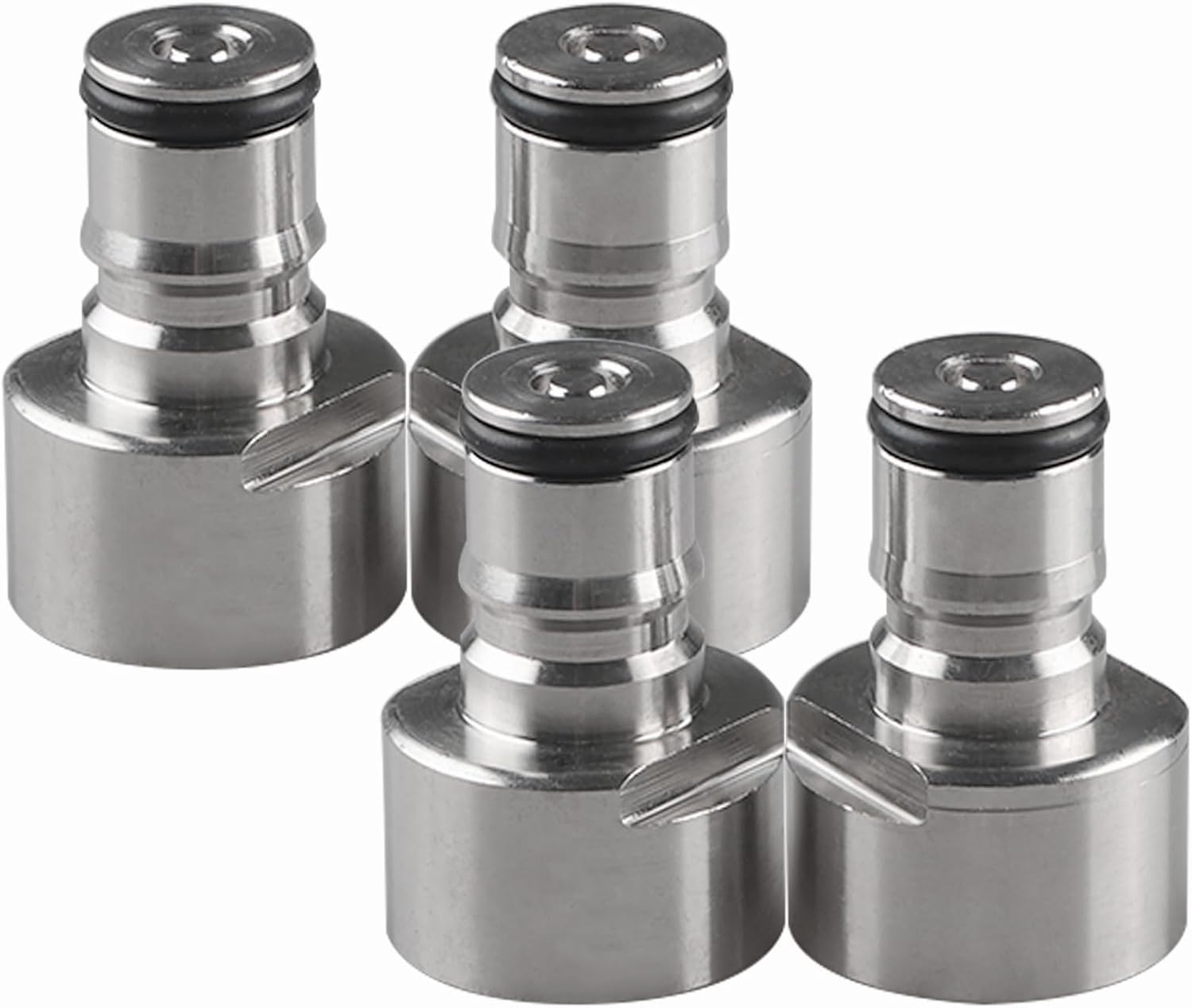 PERA Keg Coupler Adapter Sankey to Ball Lock Quick Disconnect Conversion Kit for Home Brewing (2 Pairs)