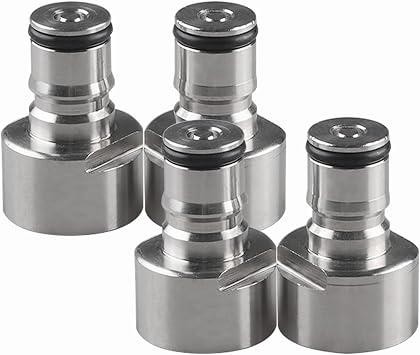 PERA Keg Coupler Adapter Sankey to Ball Lock Quick Disconnect Conversion Kit for Home Brewing 2 Pairs