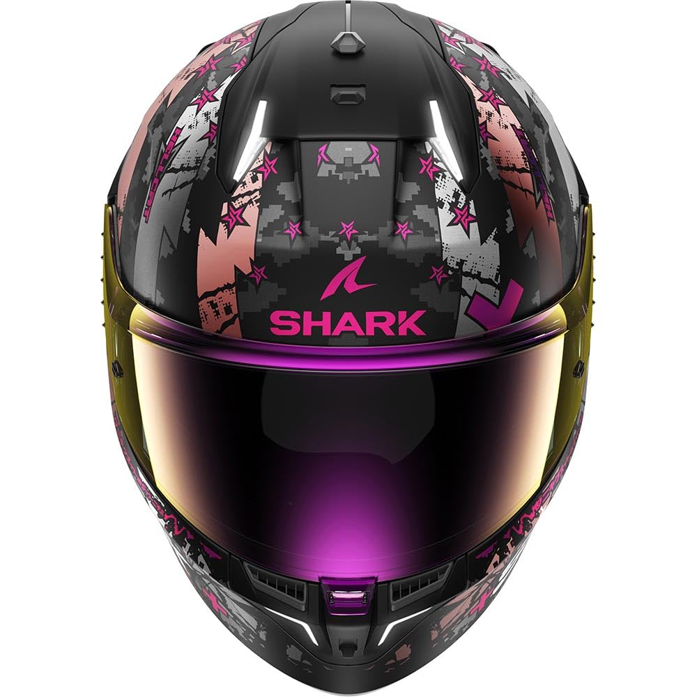 SHARK, Casque Moto intégral SKWAL i3 Hellcat Noir/Rose, S
