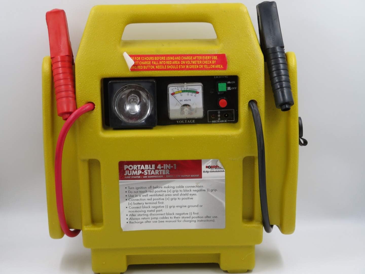 Jump Start with Air Compressor Roadster Booster Pack 12v 400amp ...