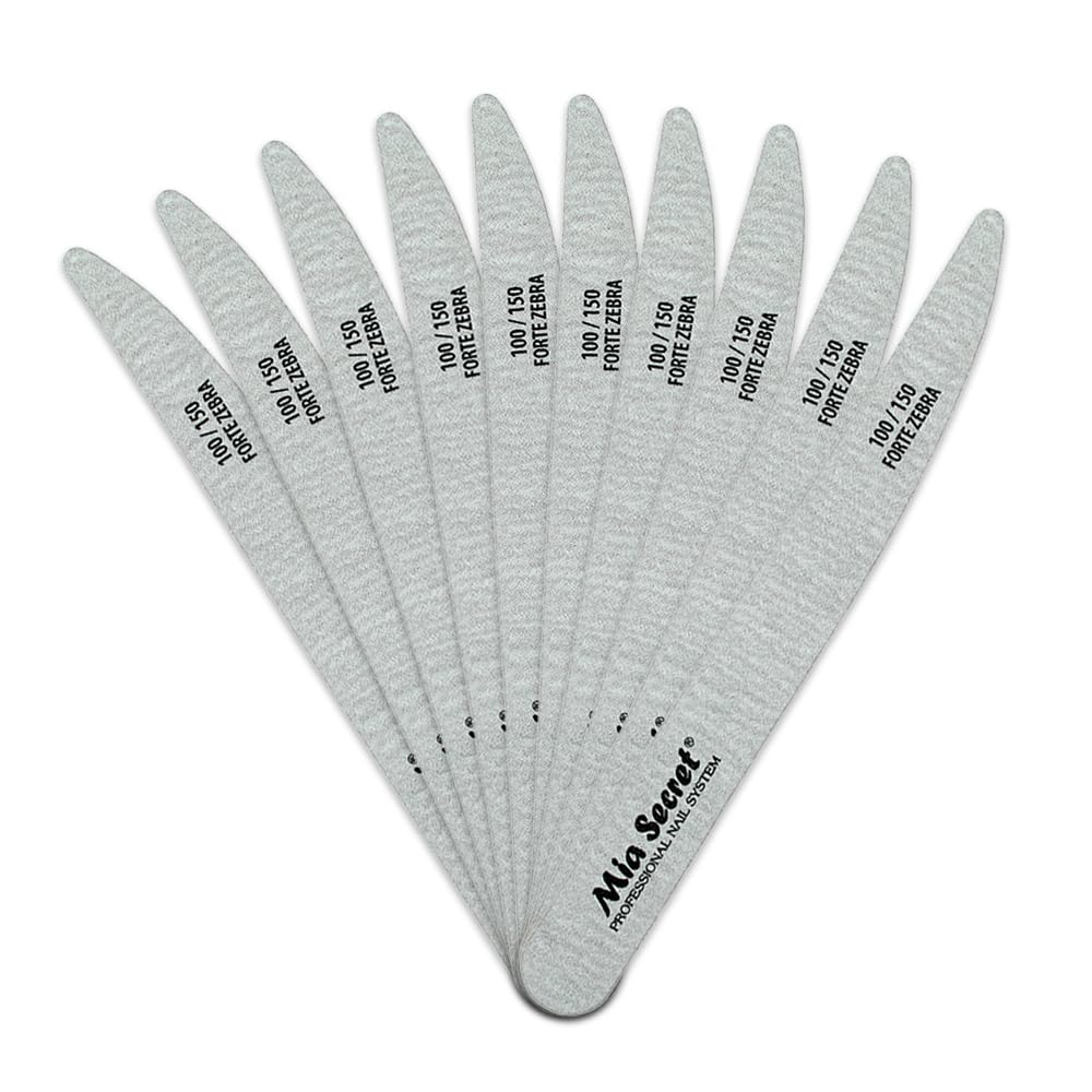 Forte Zebra Slim Nail File 100/150 10 Pack