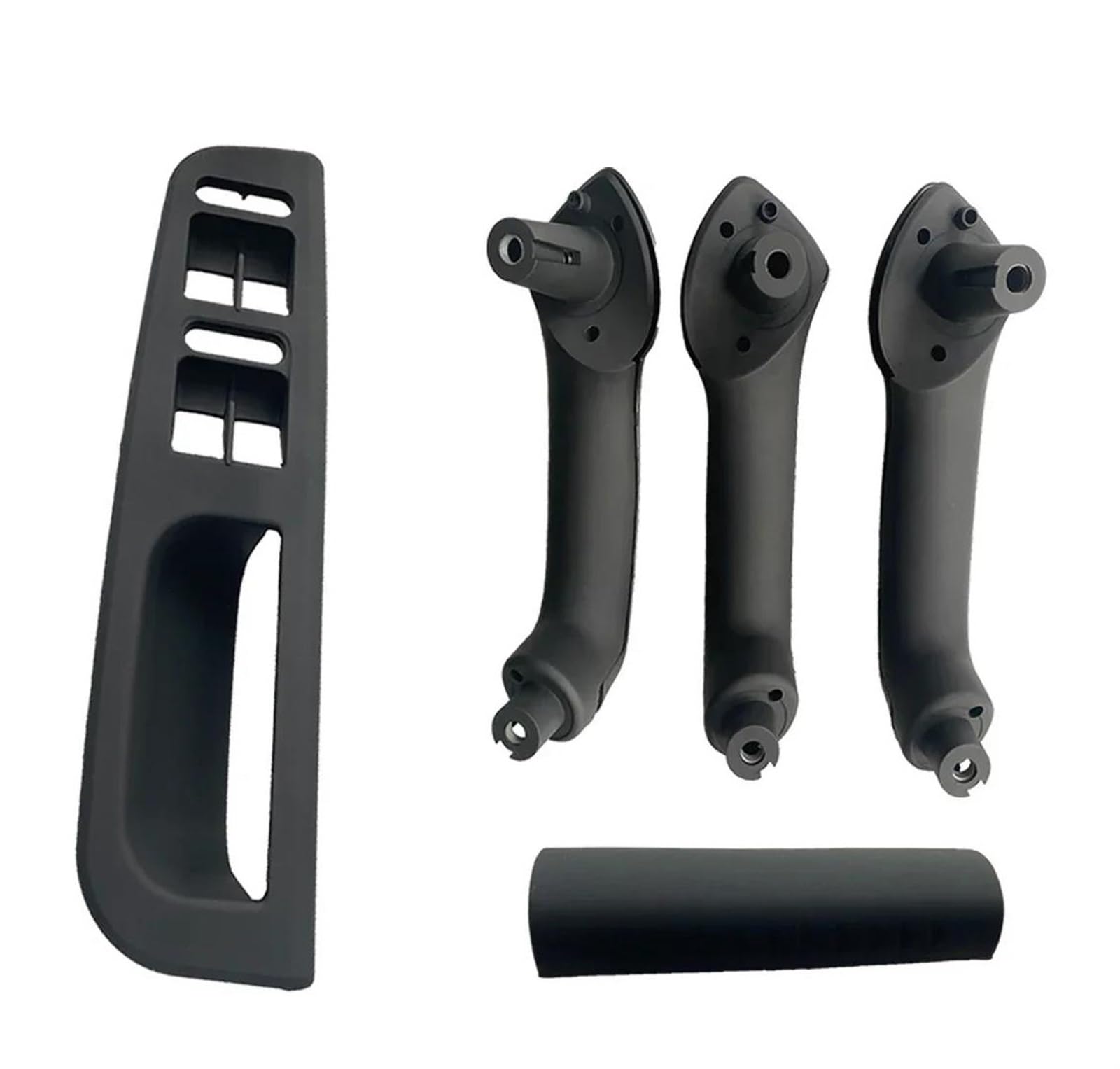 Manija puerta automóvil 5x Negro/carbono Para VW Para R32 Para Jetta Para MK4 Manijas De Puerta Interiores Interruptor Botón Bisel Panel 1J0867171A 3B1867171F Manilla puerta(Size:5PCS-Black)
