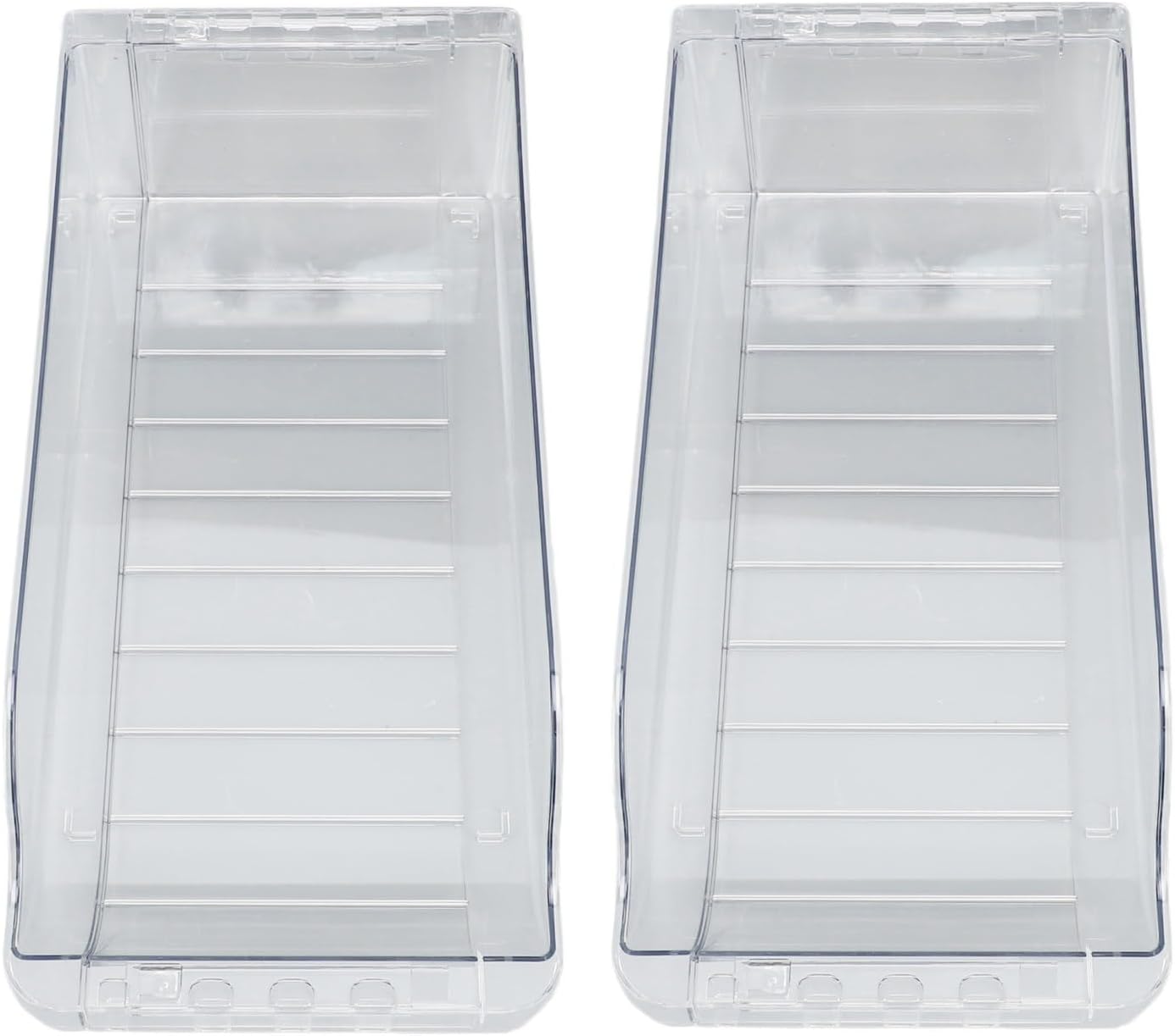 Pilipane Soda Can Dispenser Drink Holder Stretchable Large Capacity Canned Food Storage Container Organizer for Refrigerator Cabinet Plastic 2PCS