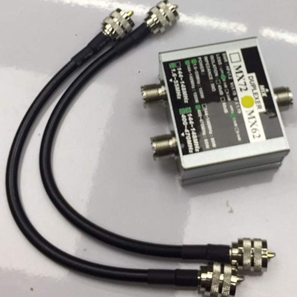 MX62 HAM - Combinación de antena lineal para estación de tránsito dúplexor con frecuencia diferente (HF/VHF/UHF)