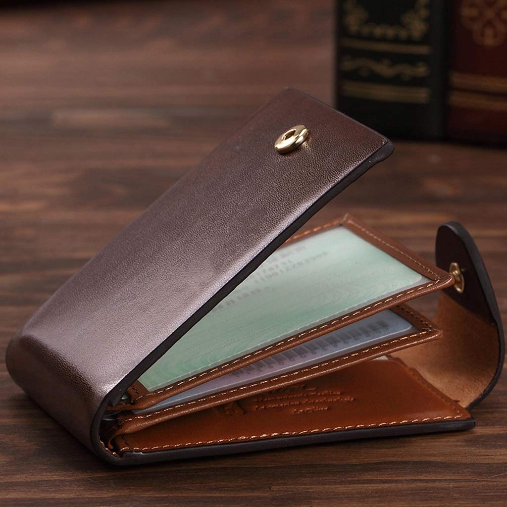 Porta Biglietti Da Visita Con 96 Fogli 11x13.5 Cm - In Pelle Sintetica, Compatto E Impermeabile - Foto 9