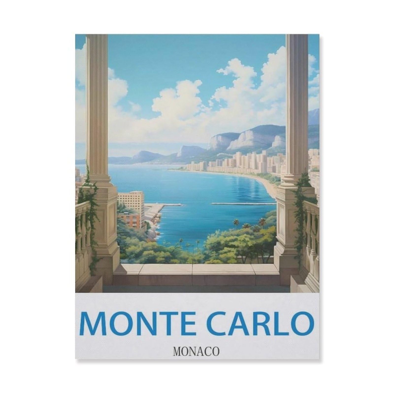 Farmhouse Bathroom Decor Wall Art Funny Bathroom Wall Decor Signs，Monte Carlo Monaco，Tin Sign Home Decor(15x30cm）6x12 inch-EH28