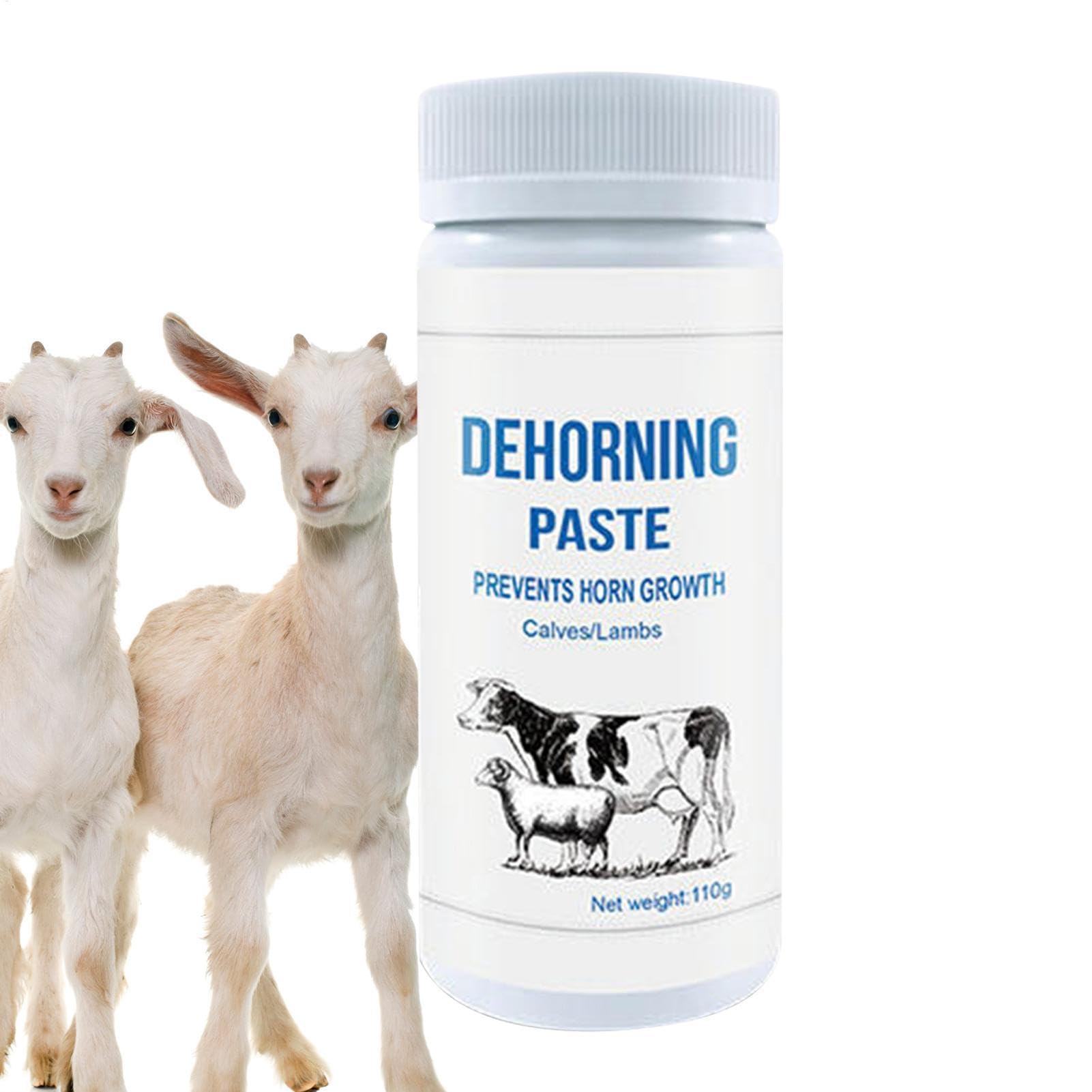 Dehorning Paste For Goats, Dehorner For Cows, Natural Dehorning Tool, Gentle And Effective, Safe For Sheep And Livestock, 3oz Jar, Animal Care Supplies, Effective And Fast-Acting