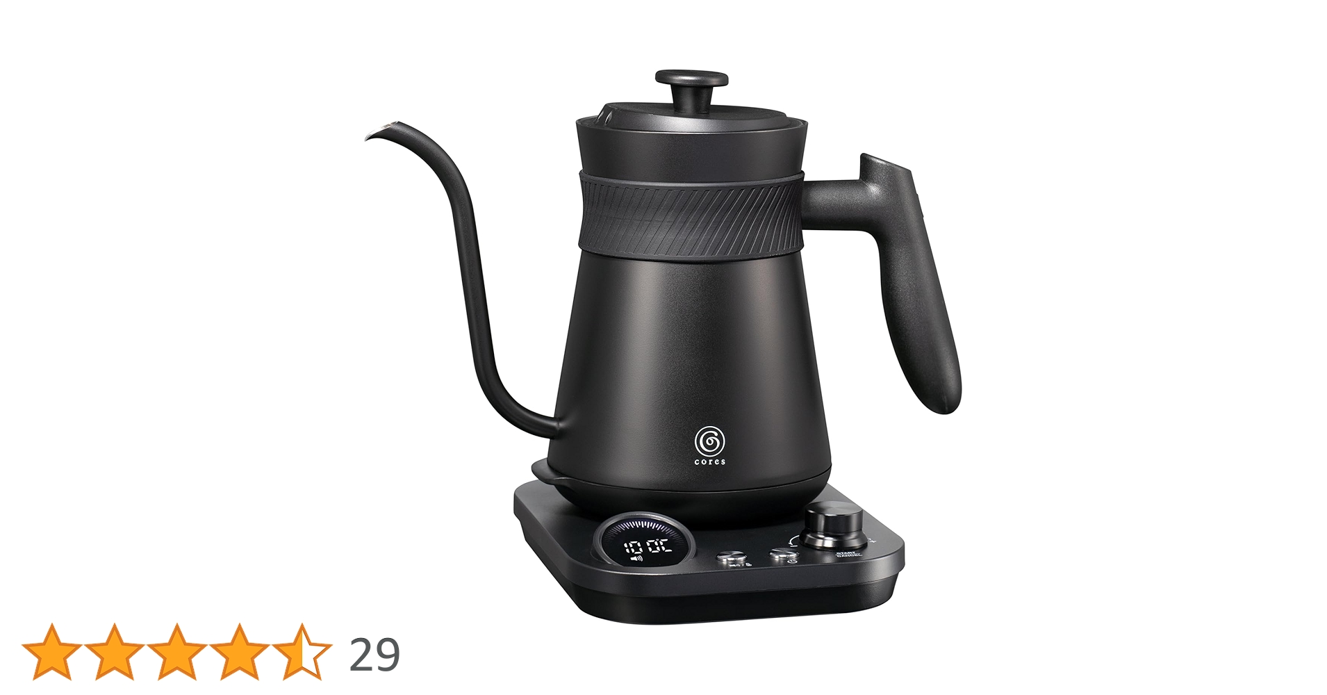 Amazon | cores 電気ケトル フリータイムケトル 0.8L C380 | cores