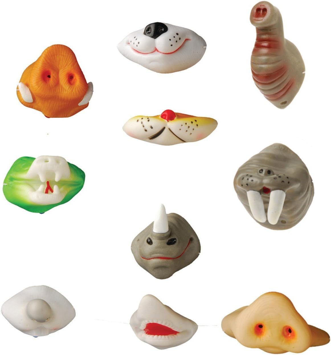 U.S. Toy Assorted Animal Noses - 24-Pack of Animal Series Nose Masks