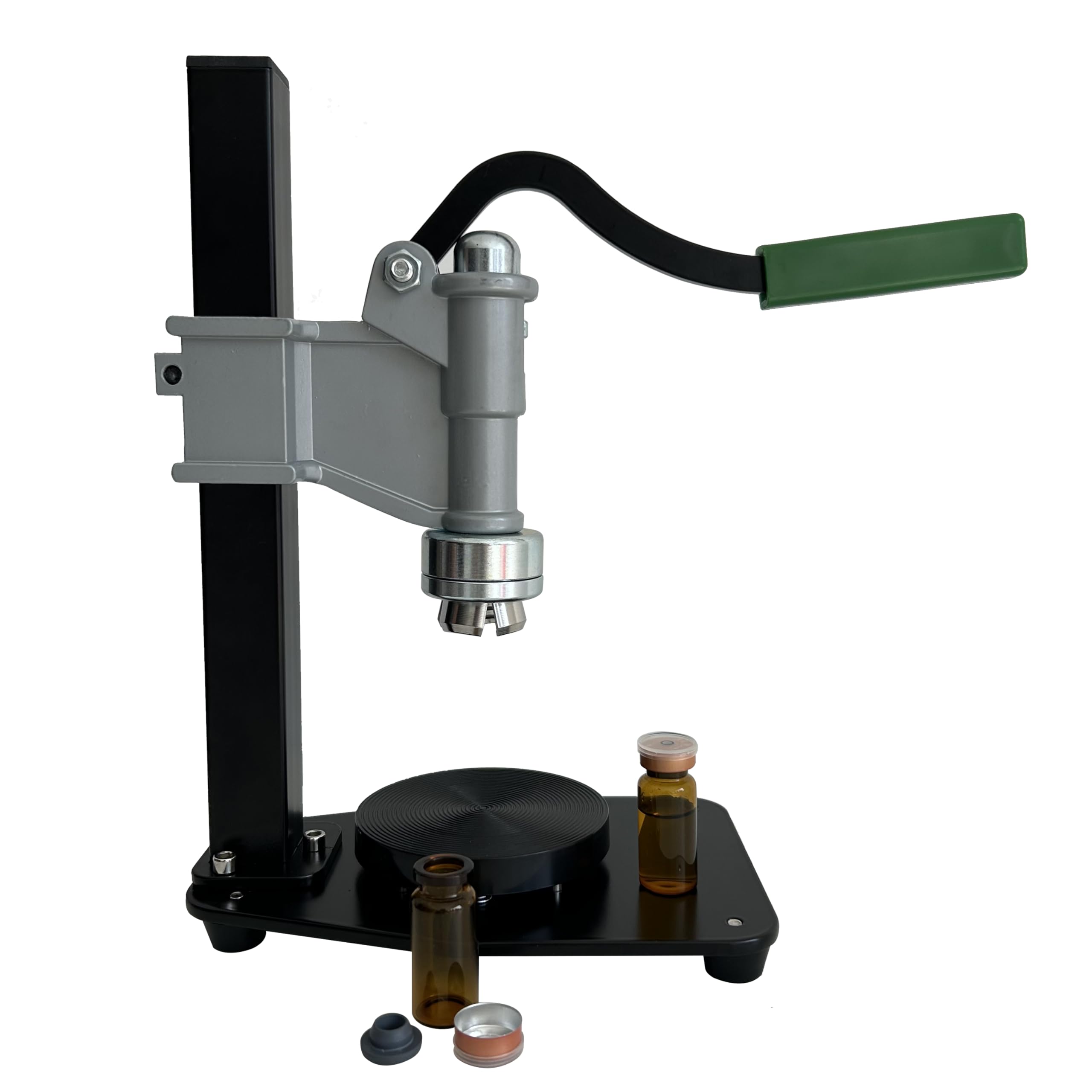 Yooleantu Manual 20mm Vial Crimper and Capper - 100pcs Flip Caps Included