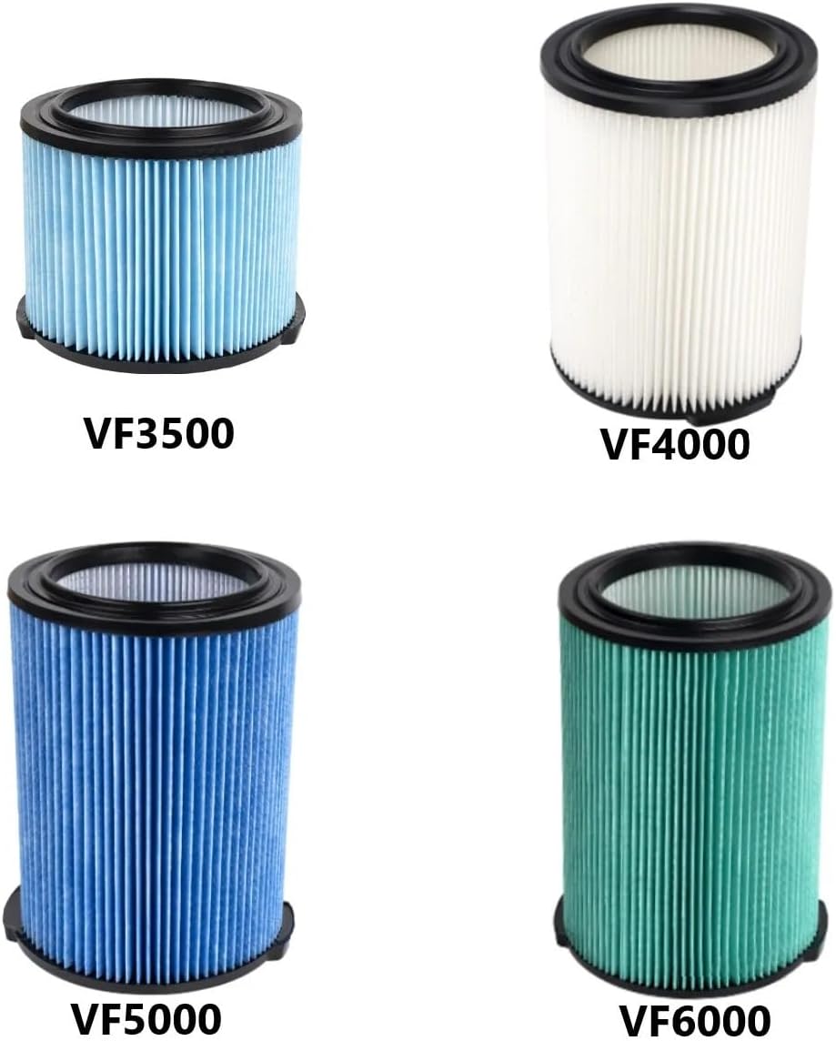 VF3500 VF4000 VF5000 VF6000 Standard Wet Dry Shop Vac Filter For RIDGID Vacuum Cleaner, Replacement filter Parts Spare Tools splendid(VF4000)