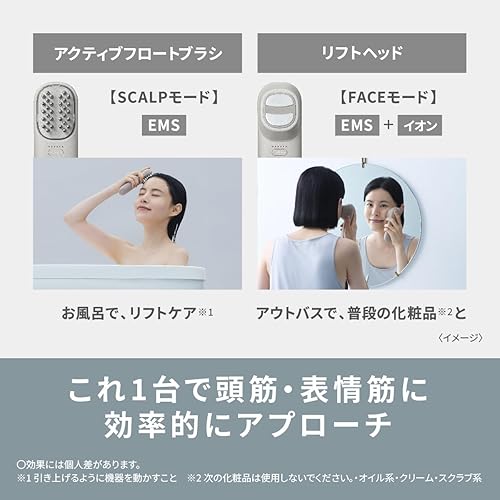 Miniatura 4 de Panasonic Cuidado del cuero cabelludo y dispositivo facial EH-SP60-H VITALIFT CEPILLO Greige AC100-240 V Hecho en Japón nuevo