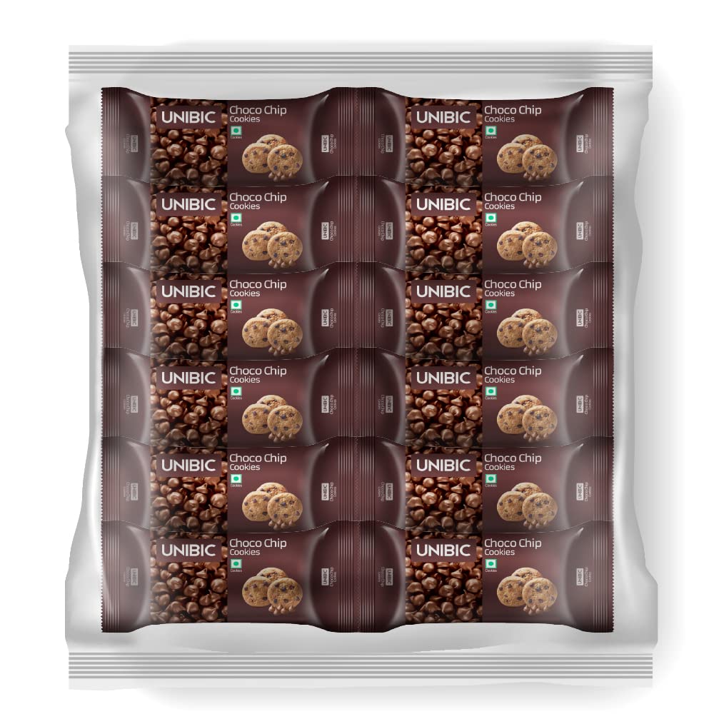 UNIBIC Chocolate Chip Tiffin Pack | Ideal pack to carry in school and workplace Cookies