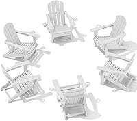 Vista 46 de SERWALL Silla Adirondack con portavasos – Juego de 2 sillas Adirondack compuestas para exteriores de polietileno de alta densidad para todo