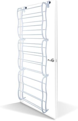 Miniatura 1 de OxGord - Soporte organizador de almacenamiento de zapatos, hasta 36 pares, para colgar o montar en la pared.