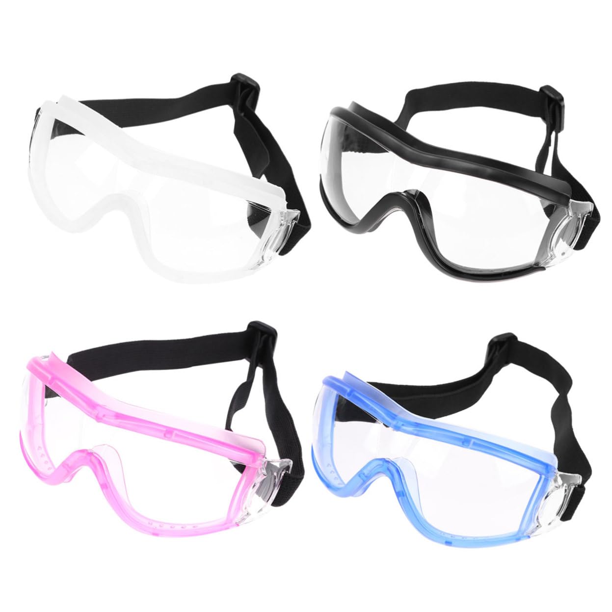 ibasenice 4 pezzi Occhiali Protettivi Antivento e Antipolvere per Ciclismo e Sci Leggeri con Paraspittle Adatti per Uomo Donna e Protezione Outdoor Resistente e Confortevole
