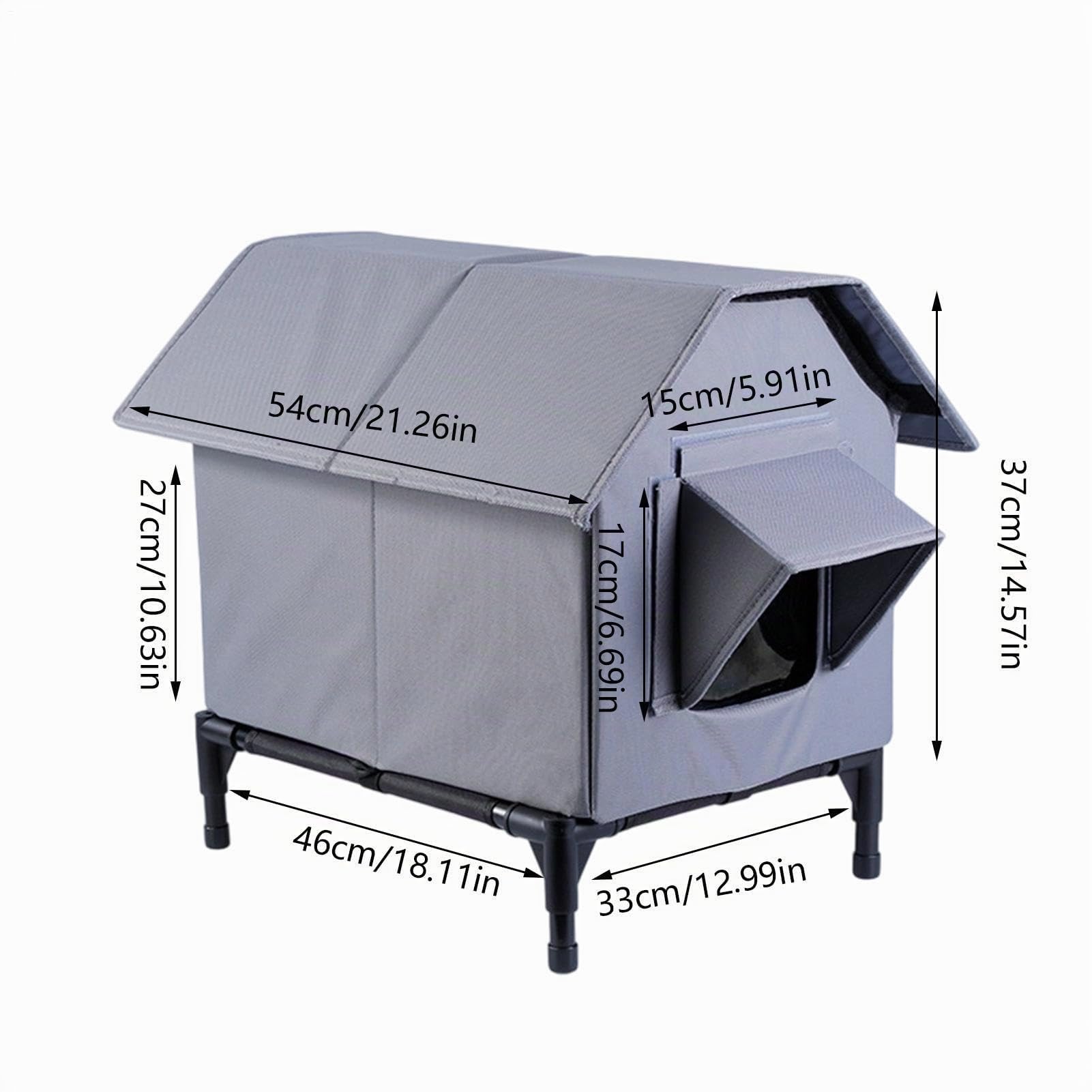 Maison pour Chat Extérieur Hiver - Niche pour Chat Exterieur Isolée Hiver