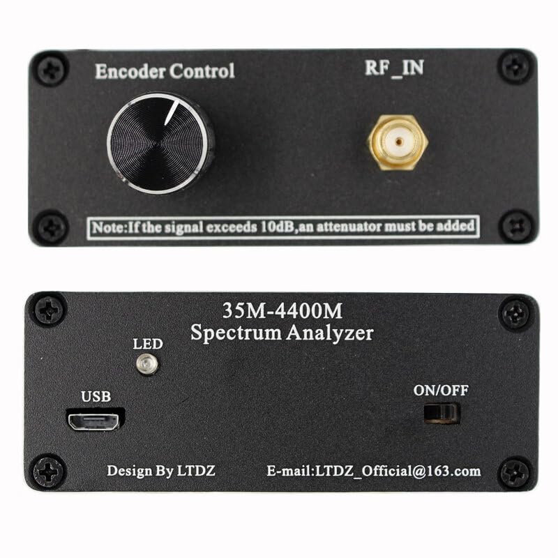 VIDOO Analizzatore Spettro 35M-4400MHz Schermo LCD 4,3 Pollici Portatile Semplice Misurazione Segnale Interfonico