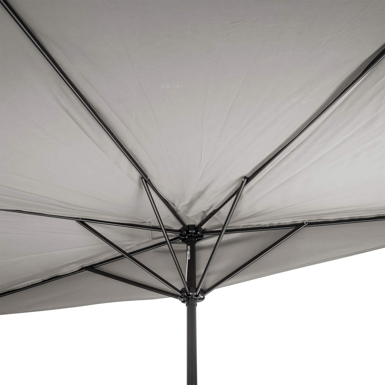 DEMA La Spécia Parasol półokrągły Szary