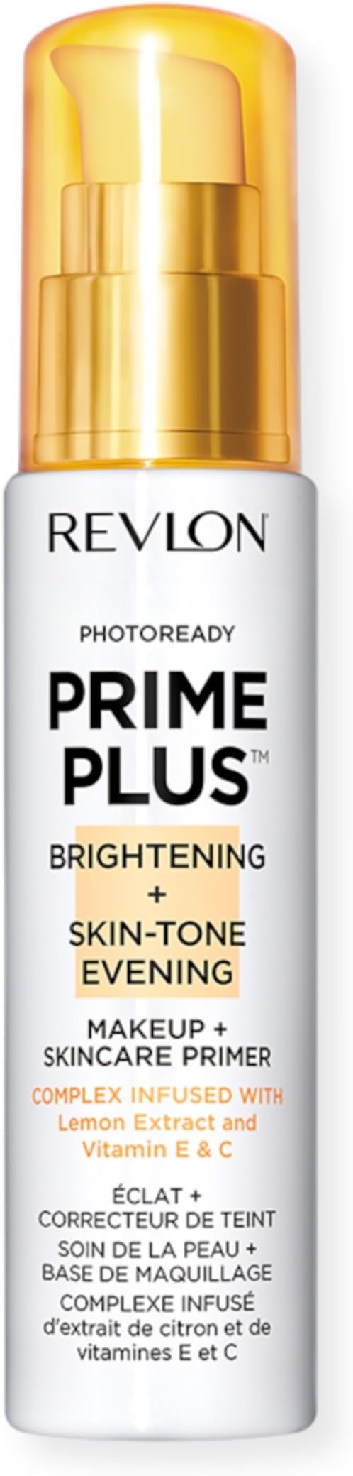 Photoready prime plus brightening + skin-tone evening makeup + skincare primer, Brightening and Color Correcting, 1.0 Ounce