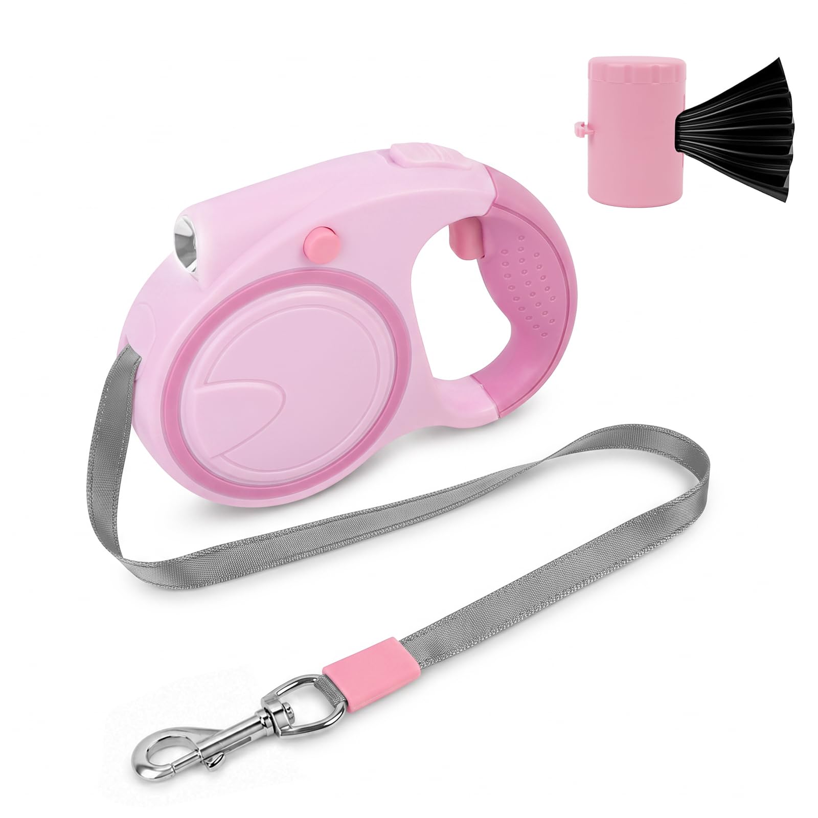 Retractable Dog Lead with LED Light 5m Extendable Leash for Dog Up to 50 kg