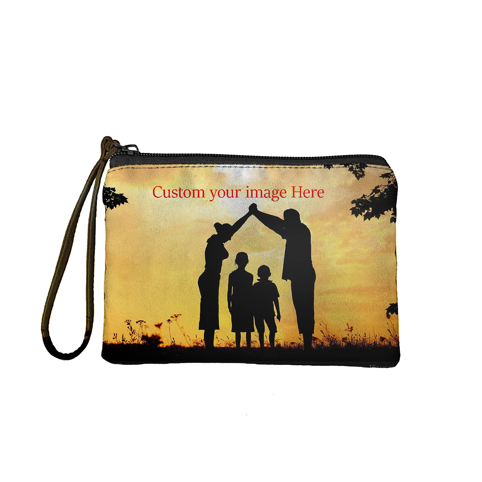 ColoranimalPersonalized Custom Your Image/Picture Coin Purse Cosmetic Bag with Zipper for Women & Man Change Wallets