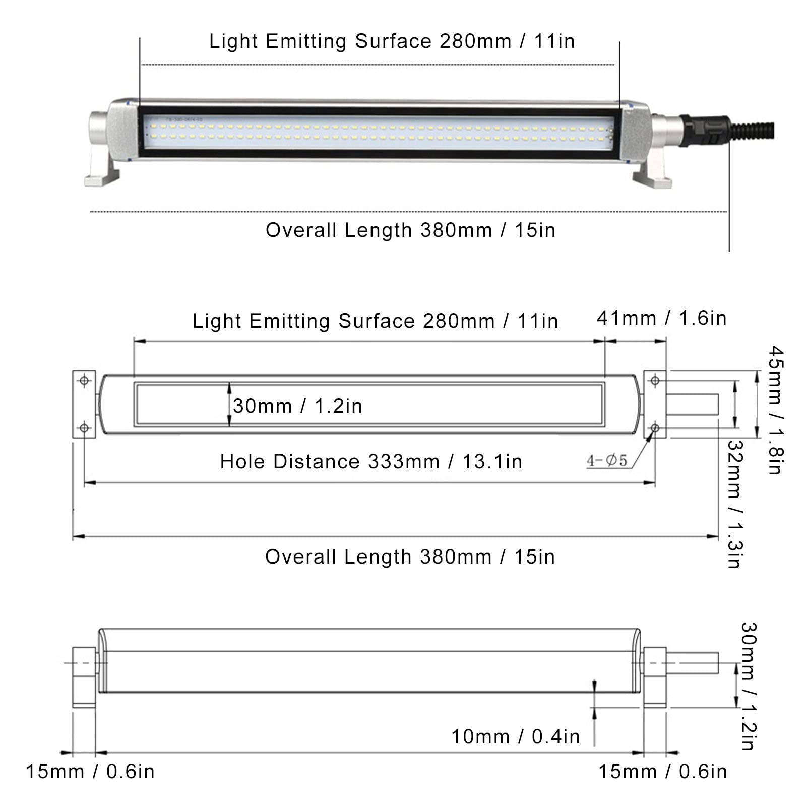 Luce LED Industriale 10W 24V IP68 Per Macchine Utensili CNC - Impermeabile, Antiesplosione - Foto 10