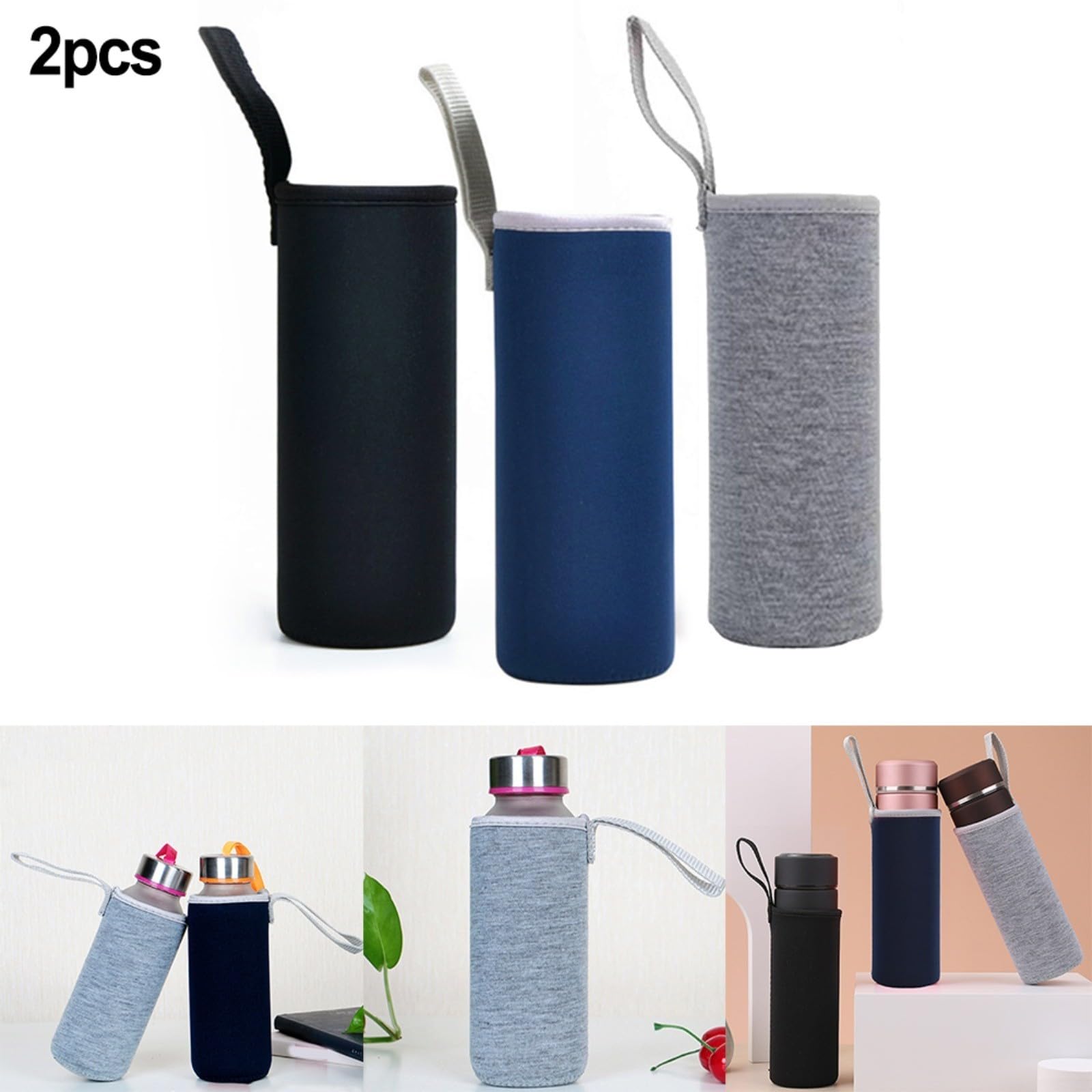 Custodia per bottiglia d'acqua sportiva Borsa isolata Custodia in neoprene Custodia per custodia per tazza Porta bottiglia ﻿ Copri bottiglie sportive  15