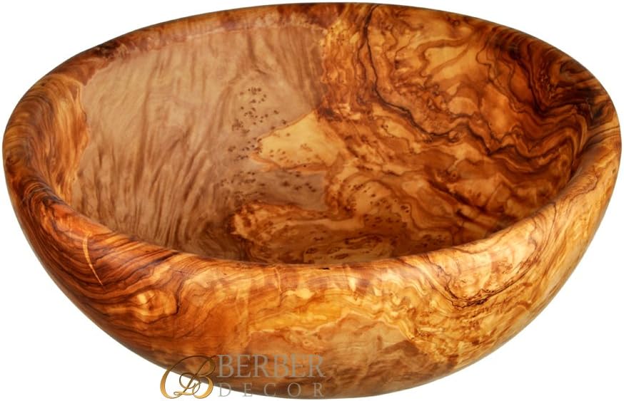 Handcarved Olive Wood Salad Bowl B1/30 Approx. Diameter