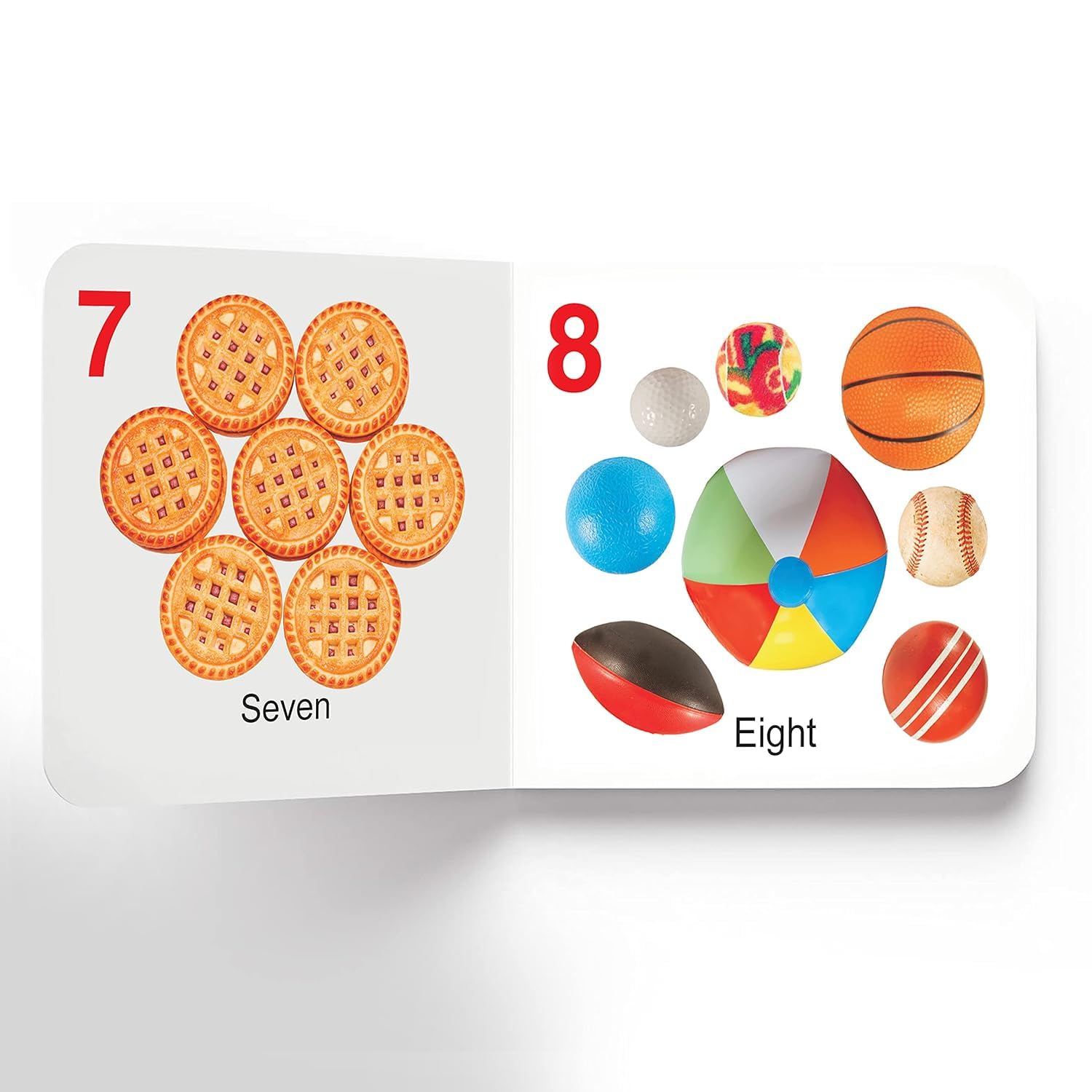 Numbers Board Book for Babies & Toddlers (0β2 Years) | Learn Counting from 1 to 20 with Bright Images, Glitter Cover, Rounded Corners & Durable Board Material 2