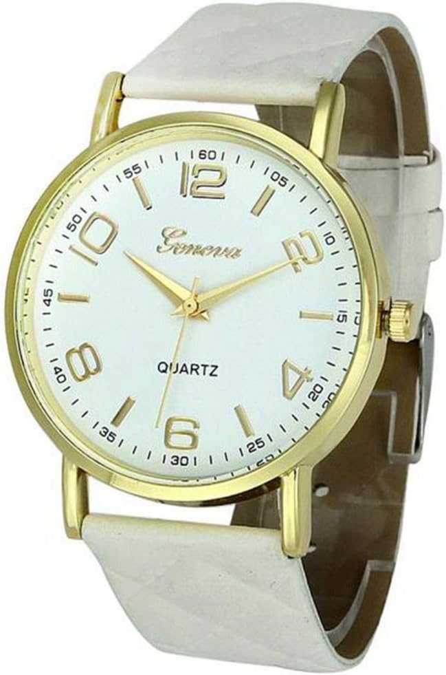 Watches for Women Clearance Sale, Stekima Fashion Faux Leather Analog Display Dial Quartz Watches for Women Ladies Luxury Bracelet Bangle Wrist Watches for Party Club Casual Watches Stainless Steel