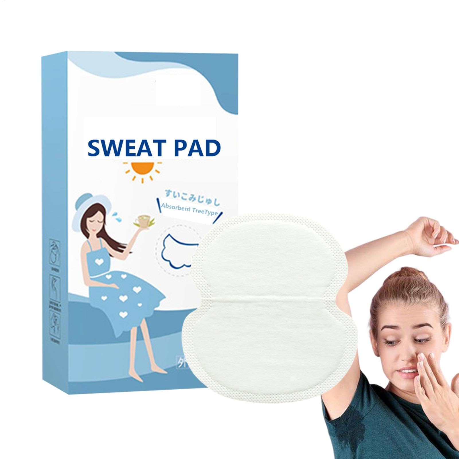Cuscinetti invisibili per il sudore sotto le ascelle – 10 pezzi adesivi assorbenti | cerotti di protezione anti-sudore, protezioni per ascelle altamente assorbenti per sudorazione eccessiva, comfort