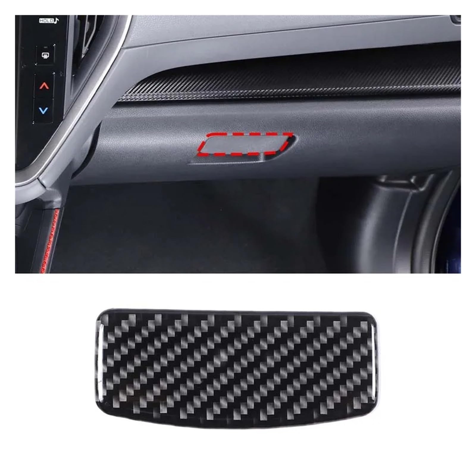 Interior Mouldings for Subaru for Crosstrek 2024 Black Carbon Fibre Car Interior Decoration Trim Frame Stickers Car Accessories Car Accessory(M-a)