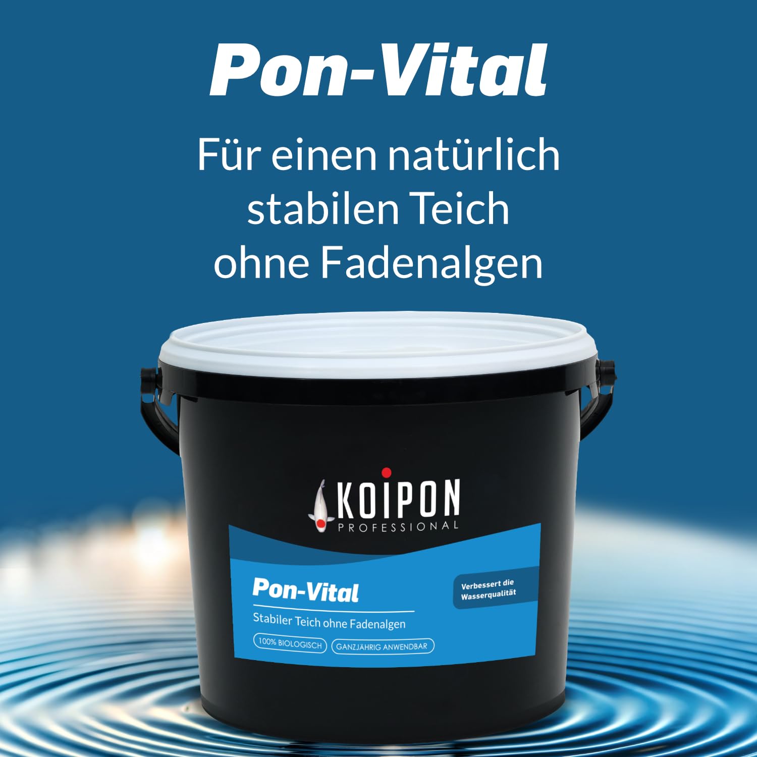 KOIPON Pon-Vital 2,5 kg biologische Alternative gegen Fadenalgen im Gartenteich